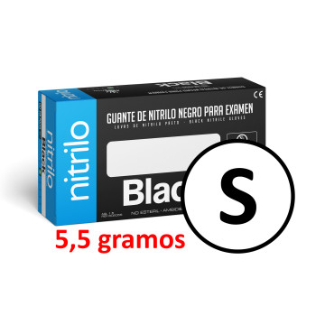 Guante nitrilo negro 5.5...